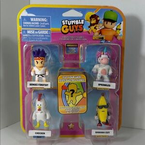 Stumble Guys Collectible Figures 5-Pack – 1 Exclusive Hidden Character NEW Lot#2